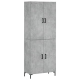 Highboard Concrete Grey 69,5x34x180 cm Engineered Wood 3195679