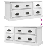 TV Cabinet High Gloss White 100x35.5x45 cm Engineered Wood 816450