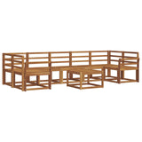 Outdoor Sofa Set 8 pcs Natural Solid Acacia Wood 3366147