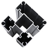 Fence Panel WPC 180x105 cm Black 148975