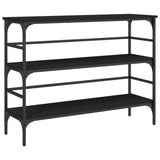 Console Table Black 100x32x75 cm Engineered Wood 839048