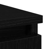 Sideboard with Drawers Black Oak 71x35x84 cm Engineered Wood 861581