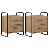 Hanging Bedside Cabinet 2 pcs Artisan Oak 40 x 30 x 50 cm 8013553