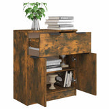Sideboard Smoked Oak 60x30x70 cm Engineered Wood 816991
