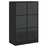 Highboard Black Engineered Wood 68x37x109 cm Highboard 3295851