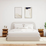Bedside Cabinets with LED 2 pcs Old Wood 35x39x55 cm Engineered Wood 857655