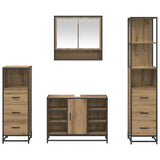 Bathroom Furniture Set 4 pcs Artisan Oak Engineered Wood 3402337