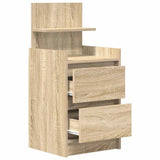 Bedside Cabinets with 2 Drawers 2 pcs Sonoma Oak 38x34x80 cm 861360