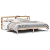 Bed Frame without Mattress 200x200 cm Solid Wood Pine 3305730