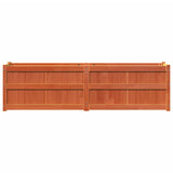 Garden Planter Wax Brown 180x50x50 cm Solid Wood Pine 837506