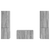 TV Cabinet Set 5 pcs Grey Sonoma Engineered Wood 3409102