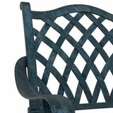 Garden Chair 2 pcs Green 56 x 55 x 92.5cm Aluminium 42002377
