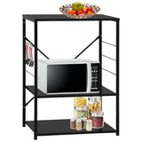 Microwave Cabinet Black 60x39.6x79.5 cm Engineered Wood 288234