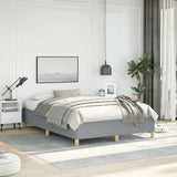 Bed Frame without Mattress Light Grey 137x190 cm Full Fabric 347203