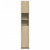 Bathroom Cabinet Sonoma Oak 32x25.5x190 cm Engineered Wood 849606