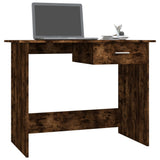 Desk Smoked Oak 100x50x76 cm Engineered Wood 815333