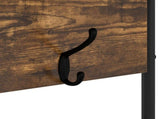 Coat Stand with Shoes Bench Smoked Oak 100 x 32 x 180.5 cm 8012034