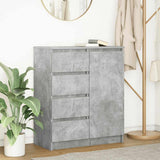 Sideboard with Drawers Concrete Grey 71x35x84 cm Engineered Wood 861583
