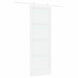 Sliding Door White 83 x 232 cm Solid Pine Wood 3333397