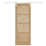 Sliding Door Brown 73.5 x 198.5 cm Solid Pine Wood 3333214