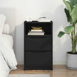 Bedside Table Black 40 x 30 x 467 cm Engineered Wood 888909