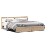 Bed Frame with Headboard without Mattress 180x200 cm Super King 3306742