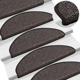 Stair Mats Self-adhesive Sisal-Look 15 pcs 65x21x4 cm Anthracite 326873