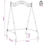 Swing Frame Antique White 113 x 121.5 x 168 cm Steel 42038701