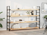 Floating Shelves 2 pcs 140x30x4 cm Untreated Solid Wood Acacia 3279464