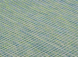 Outdoor Flatweave Rug 200x280 cm Turquoise 340805