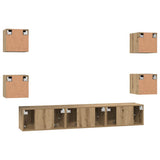 TV Cabinet Set 7 pcs Artisan Oak Engineered Wood 3393398