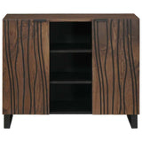 Sideboard Brown 90 x 33 x 75 cm Solid mango wood 4018036