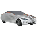 ZNTS Car Cover for Sedan Hail Protection Full M Grey and Silver 4008944