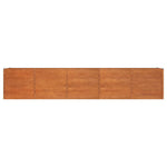 Garden Raised Bed Rusty 400x80x77 cm Corten Steel 151965