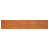 Garden Raised Bed Rusty 400x80x77 cm Corten Steel 151965