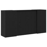 Reception Desk Black Oak 200x50x103.5 cm Engineered Wood 3324215