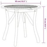 Garden Dining Set Brown Solid acacia wood Medium Durable 3156854