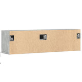 TV Wall Cabinet with LED Lights Concrete Grey 140x31x38 cm 852372