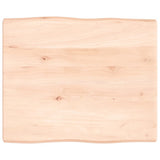 Table Top 60x50x cm Untreated Solid Wood Live Edge 363867