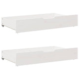 Bed Frame without Mattress White 120x200 cm Solid Wood Pine 3301870