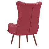 Armchair Wine Red 69 x 74 x 93 cm Artificial Leather 42001860