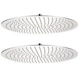 Rain Shower Head 2 pcs Stainless Steel 50 cm 275938