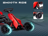 Kids Pedal Go Kart, with Adjustable Seat, EVA Wheels, Seat, Handbrake - Red T3398P348369