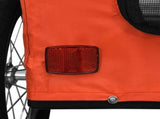 Pet Bike Trailer Orange and Grey Oxford Fabric and Iron 93984