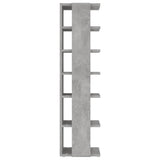 Shoe Cabinet Concrete Grey 27,5x27x102 cm Engineered Wood 808493