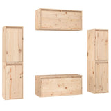 TV Cabinets 6 pcs Solid Wood Pine 3100264