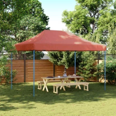 ZNTS Foldable Party Tent Pop-Up Terracotta 410x279x315 cm 4005013