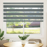 Zebra Blind Dark Grey 155x100 cm Fabric Width 150.9 cm Polyester 4014116