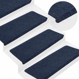 Stair Mats Self-adhesive 30 pcs Blue 65x24.5x3.5 cm 3365919