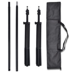 Photo Studio Kit with 3 Cotton Backdrops Adjustable Frame 3x6m 275420